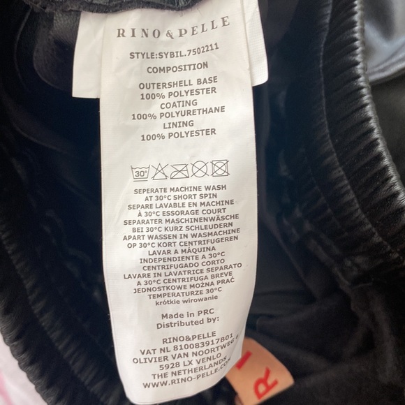 Rino & Pelle Sybil Faux Leather Jogger Trouser size 38 - Picture 6 of 7